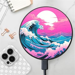 Waves Mountains Sky Wireless Fast Charger(black)