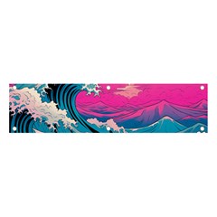 Waves Mountains Sky Banner And Sign 4  X 1 