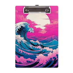 Waves Mountains Sky A5 Acrylic Clipboard