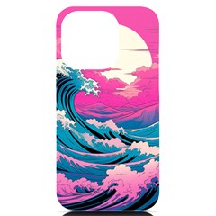 Waves Mountains Sky Iphone 14 Pro Black Uv Print Pc Hardshell Case