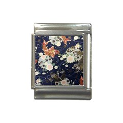 Japanese Wave Koi Illustration Pattern Italian Charm (13mm) by Ndabl3x