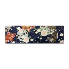 Japanese Wave Koi Illustration Pattern Sticker Bumper (100 Pack)