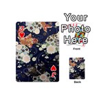 Japanese Wave Koi Illustration Pattern Playing Cards 54 Designs (Mini) Front - HeartJ