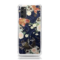 Japanese Wave Koi Illustration Pattern Samsung Galaxy S20 6 2 Inch Tpu Uv Case