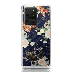 Japanese Wave Koi Illustration Pattern Samsung Galaxy S20 Ultra 6 9 Inch Tpu Uv Case