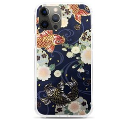 Japanese Wave Koi Illustration Pattern Iphone 12 Pro Max Tpu Uv Print Case