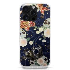 Japanese Wave Koi Illustration Pattern Iphone 16 Pro Tpu Uv Print Case