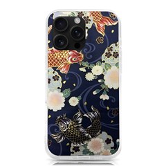 Japanese Wave Koi Illustration Pattern Iphone 16 Pro Max Tpu Uv Print Case