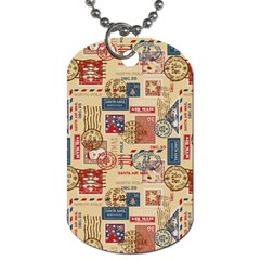 Letters Writing Paper Text Pattern Dog Tag (one Side)