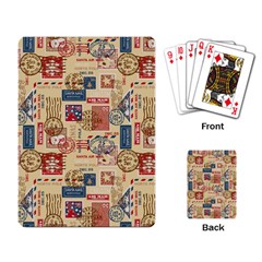 Letters Writing Paper Text Pattern Playing Cards Single Design (rectangle)