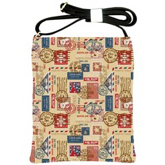 Letters Writing Paper Text Pattern Shoulder Sling Bag