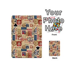 Letters Writing Paper Text Pattern Playing Cards 54 Designs (mini) by Apenda