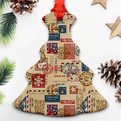 Letters Writing Paper Text Pattern Christmas Tree Ornament (two Sides)