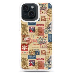 Letters Writing Paper Text Pattern Iphone 15 Plus Tpu Uv Print Case