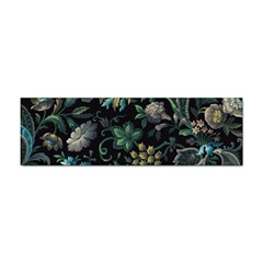 Pattern Flowers Plants Leaves Sticker (bumper)