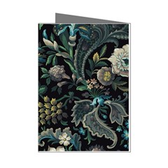 Pattern Flowers Plants Leaves Mini Greeting Cards (pkg Of 8)