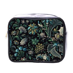 Pattern Flowers Plants Leaves Mini Toiletries Bag (one Side)