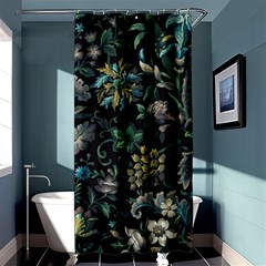 Pattern Flowers Plants Leaves Shower Curtain 36  X 72  (stall) 