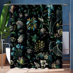 Pattern Flowers Plants Leaves Shower Curtain 60  X 72  (medium) 