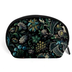 Pattern Flowers Plants Leaves Accessory Pouch (large)