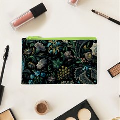 Pattern Flowers Plants Leaves Cosmetic Bag (xs)