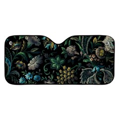 Pattern Flowers Plants Leaves Car Windshield Sunshade