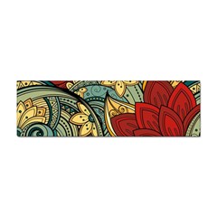 Pattern Shape Colorful Flower Leaves Sticker (bumper)