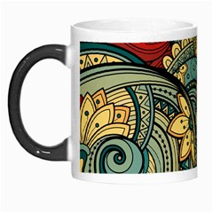 Pattern Shape Colorful Flower Leaves Morph Mug