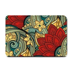 Pattern Shape Colorful Flower Leaves Small Doormat