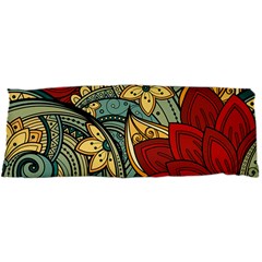 Pattern Shape Colorful Flower Leaves 15 x40  Body Pillow Case Dakimakura (two Sides) by Posterlux