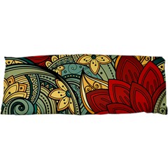 Pattern Shape Colorful Flower Leaves 25 x67  Body Pillow Case Dakimakura (two Sides) by Posterlux