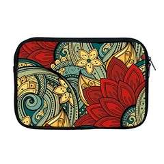 Pattern Shape Colorful Flower Leaves Apple Macbook Pro 17  Zipper Case