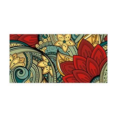 Pattern Shape Colorful Flower Leaves Yoga Headband by Posterlux