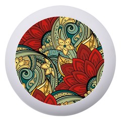 Pattern Shape Colorful Flower Leaves Dento Box With Mirror by Posterlux