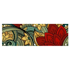 Pattern Shape Colorful Flower Leaves Banner And Sign 6  X 2  by Posterlux