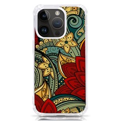 Pattern Shape Colorful Flower Leaves Iphone 14 Pro Tpu Uv Print Case by Posterlux