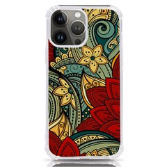 Pattern Shape Colorful Flower Leaves Iphone 13 Pro Max Tpu Uv Print Case by Posterlux