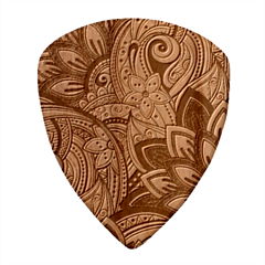 Pattern Shape Colorful Flower Leaves Wood Guitar Pick (set Of 10) by Posterlux