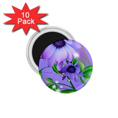 Purple Flower Nature 1 75  Magnets (10 Pack) 