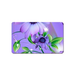 Purple Flower Nature Magnet (name Card)