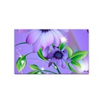 Purple Flower Nature Sticker Rectangular (10 pack) Front