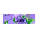 Purple Flower Nature Sticker Bumper (100 pack) Front