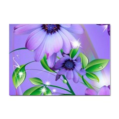 Purple Flower Nature Sticker A4 (100 Pack)