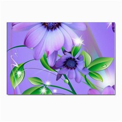 Purple Flower Nature Postcards 5  X 7  (pkg Of 10)