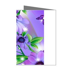 Purple Flower Nature Mini Greeting Cards (pkg Of 8) by Posterlux