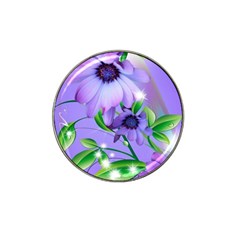 Purple Flower Nature Hat Clip Ball Marker