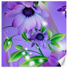 Purple Flower Nature Canvas 12  X 12 