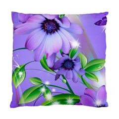 Purple Flower Nature Standard Cushion Case (two Sides)