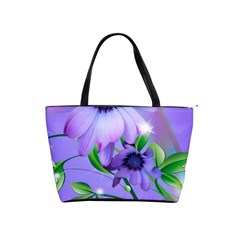 Purple Flower Nature Classic Shoulder Handbag