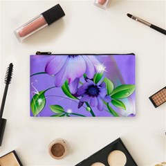 Purple Flower Nature Cosmetic Bag (small)